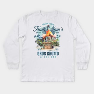 Orlando Trader Sam's Grog Grotto and Tiki Bar 2 Polynesian Resort Kids Long Sleeve T-Shirt